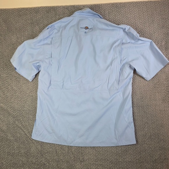 Hook & Tackle Fishing Shirt Lot Men's Medium 2pc Short Sleeve UPF Quick Dry - Picture 14 of 14